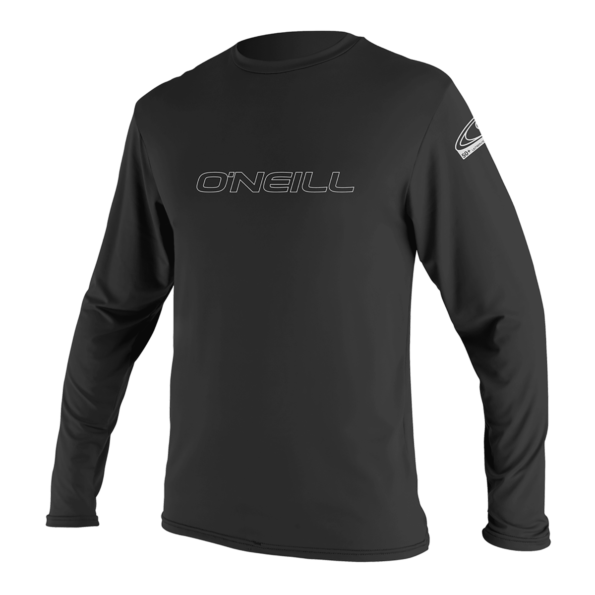 O'Neill Basic Skins Mens Long Sleeve  Sun Shirt -Black - Front