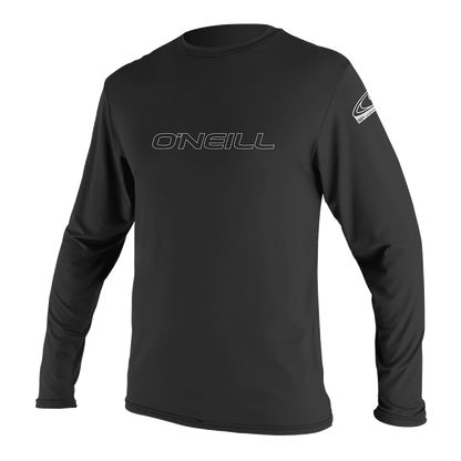 O'Neill Basic Skins Mens Long Sleeve  Sun Shirt -Black - Front