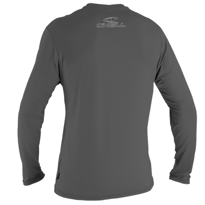 O'Neill Basic Skins Mens Long Sun Shirt - Graphite - Back