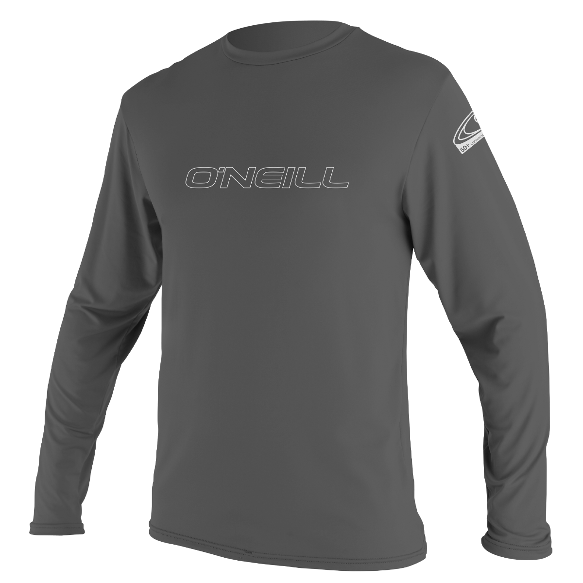 O'Neill Basic Skins Mens Long Sun Shirt - Graphite - Front