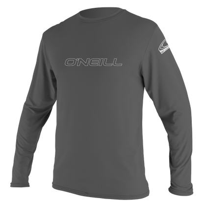 O'Neill Basic Skins Mens Long Sun Shirt - Graphite - Front