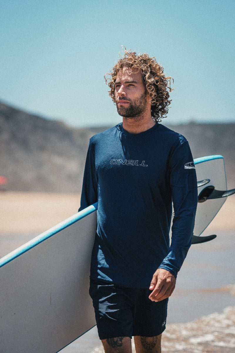 O'Neill Basic Skins Men's Long Sun Shirt - Navy