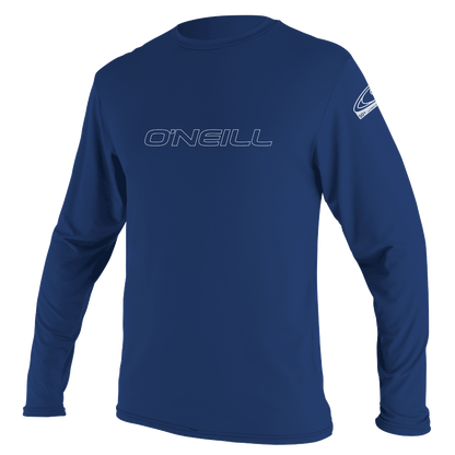 O'Neill Basic Skins Mens Long Sun Shirt - Navy - Front