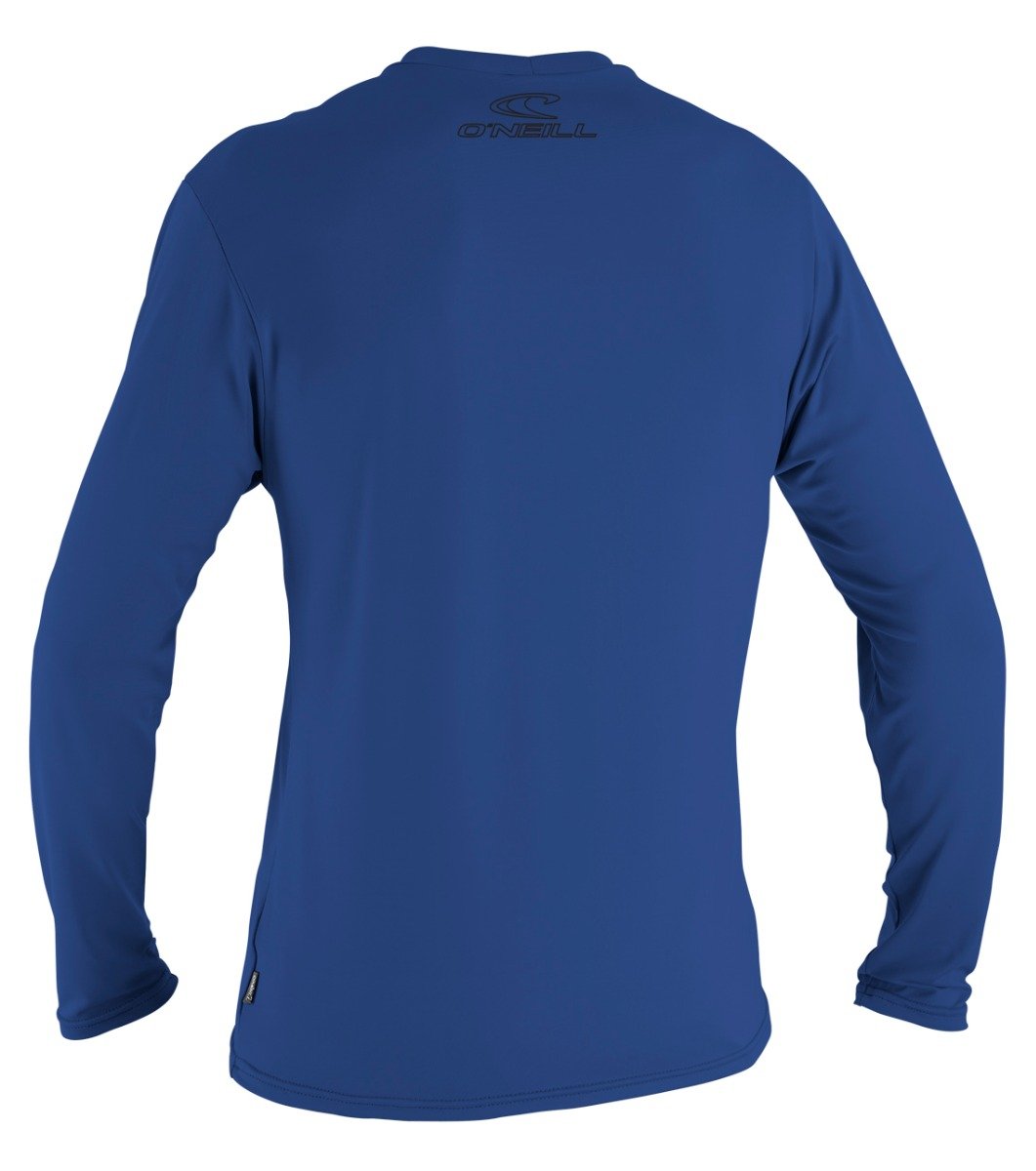 O'Neill Basic Skins Mens Long Sleeve Sun Shirt - Pacific - Back