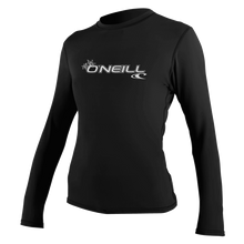 O'Neill Basic Skins Womens Long Sleeve Sun Shirt - Black - Front