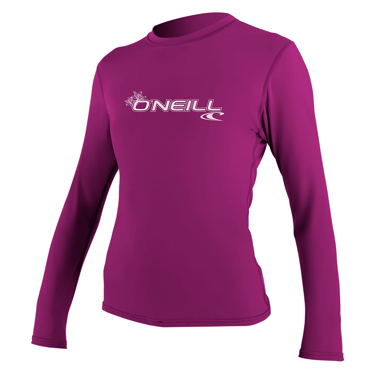O'Neill Basic Skins Womens Long Sleeve Sun Shirt - Fox Pink - Front