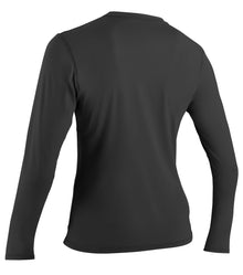 O'Neill Basic Skins Womens Long Sleeve Sun Shirt - Black - Back