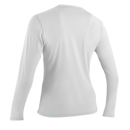 O'Neill Basic Skins Womens Long Sleeve Sun Shirt  - White - Back