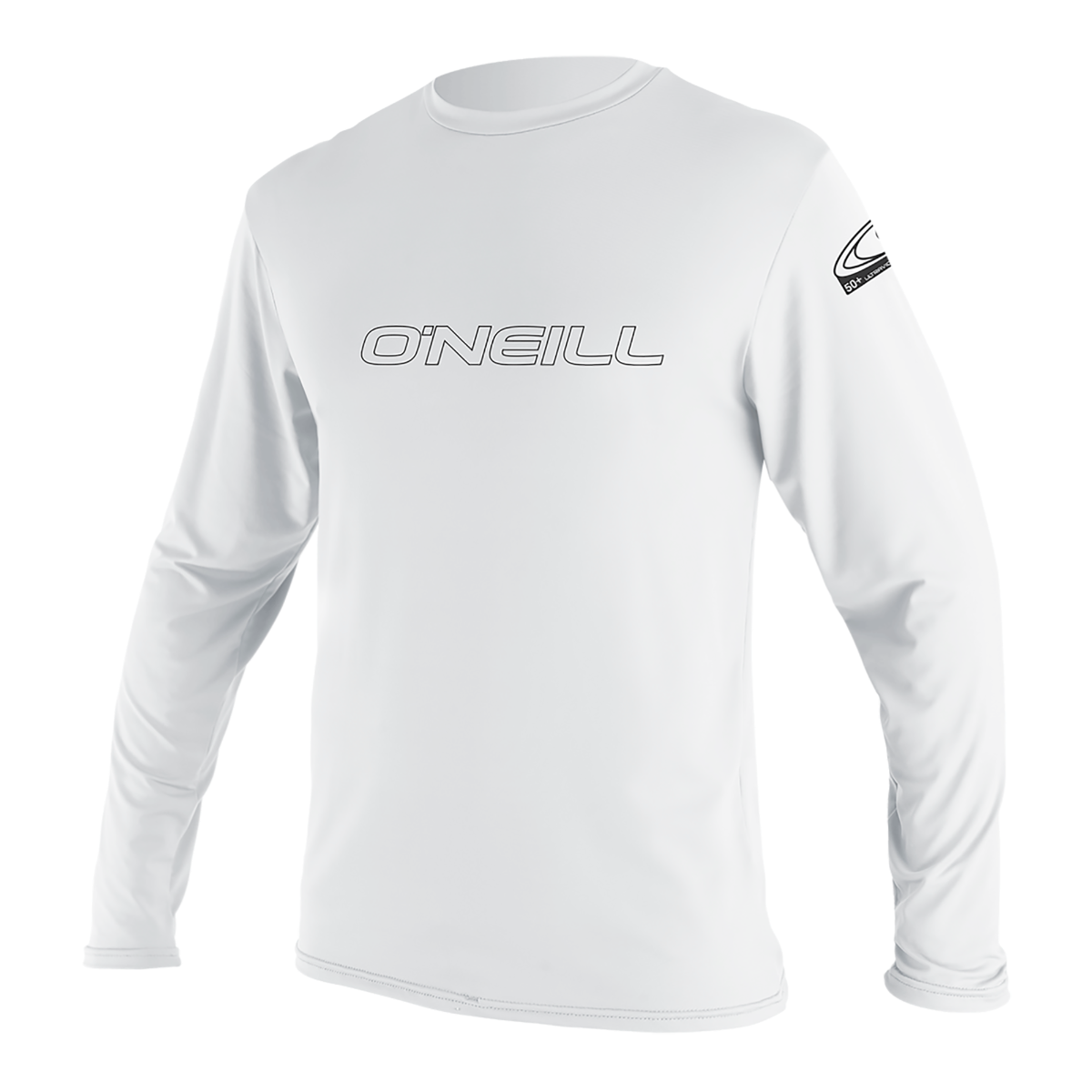 O'Neill Basic Skins Youth Long Sleeve Sun Shirt - White - Front