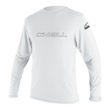O'Neill Basic Skins Youth Long Sleeve Sun Shirt - White - Front
