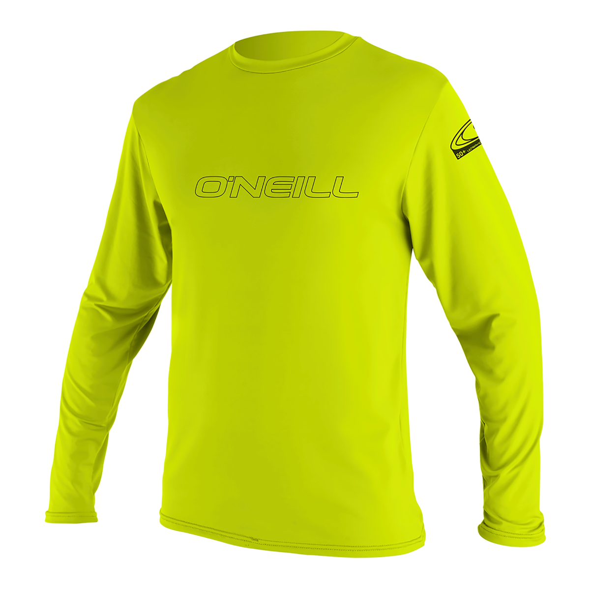 O'Neill Basic Skins Youth Long Sleeve Sun Shirt - Lime - Front