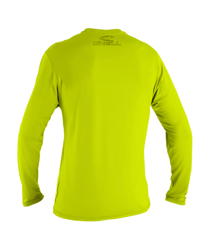 O'Neill Youth Basic Skins Long Sleeve Sun Shirt (Age 12) SAMPLE - Lime