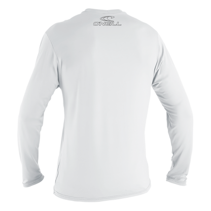 O'Neill Basic Skins Youth Long Sleeve Sun Shirt - White - Back