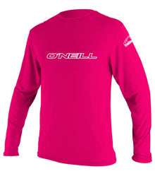 O'Neill Kids Watermelon Pink Rash Vest - Slim fit  - Long Sleeve 