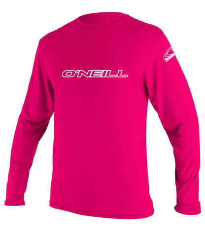O'Neill Kids Watermelon Pink Rash Vest - Slim fit  - Long Sleeve 