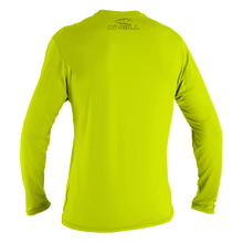O'Neill Basic Skins Youth Long Sleeve Sun Shirt - Lime - Back