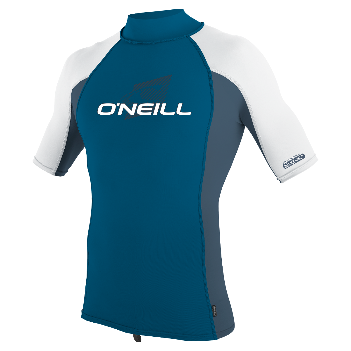 O'Neill Premium Skins Youth Turtleneck Rash Guard - Ultrablue/Copenblue/White