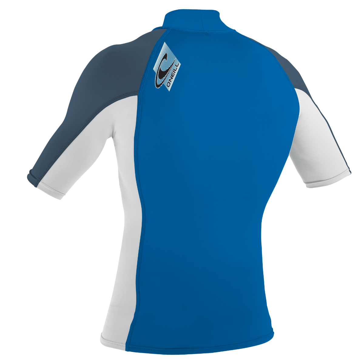 O'Neill Premium Skins Youth Turtleneck Rash Guard - Ocean/White/Copen Blue