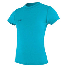 O'Neill Womens Trvlr Hybrid Short-Sleeved Sun Shirt in Turquoise
