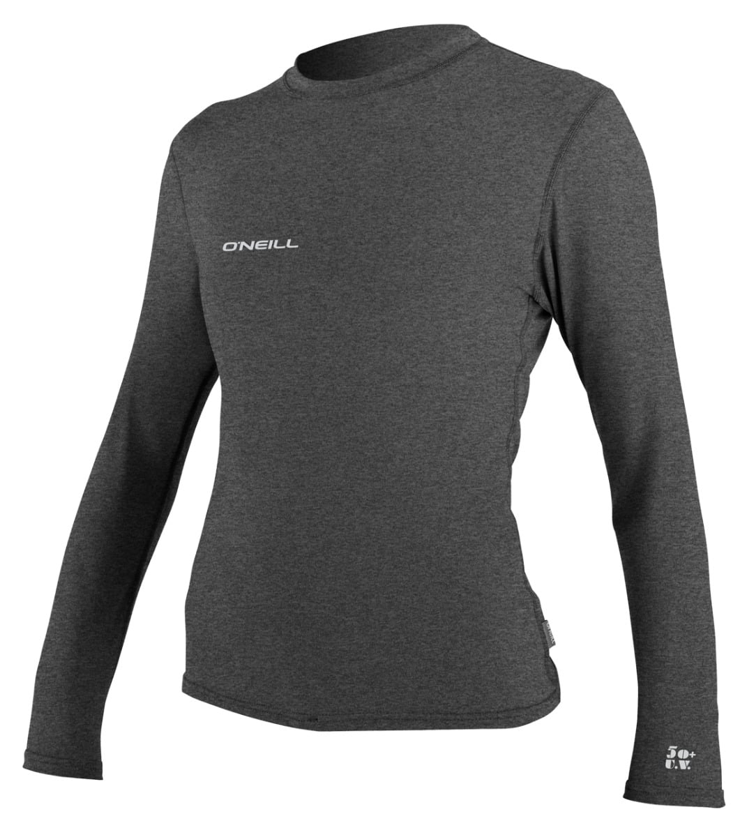 O'Neill Womens Trvlr Hybrid Long Sleeve Sun Shirt (Small) SAMPLE  - Graphite
