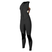 O'Neill Bahia Women's 1.5mm Front Zip Sleeveless Wetsuit - Black / Bluemchen / Black