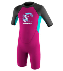 O'Neill Toddlers 2mm Reactor Girls Shorty Wetsuit 