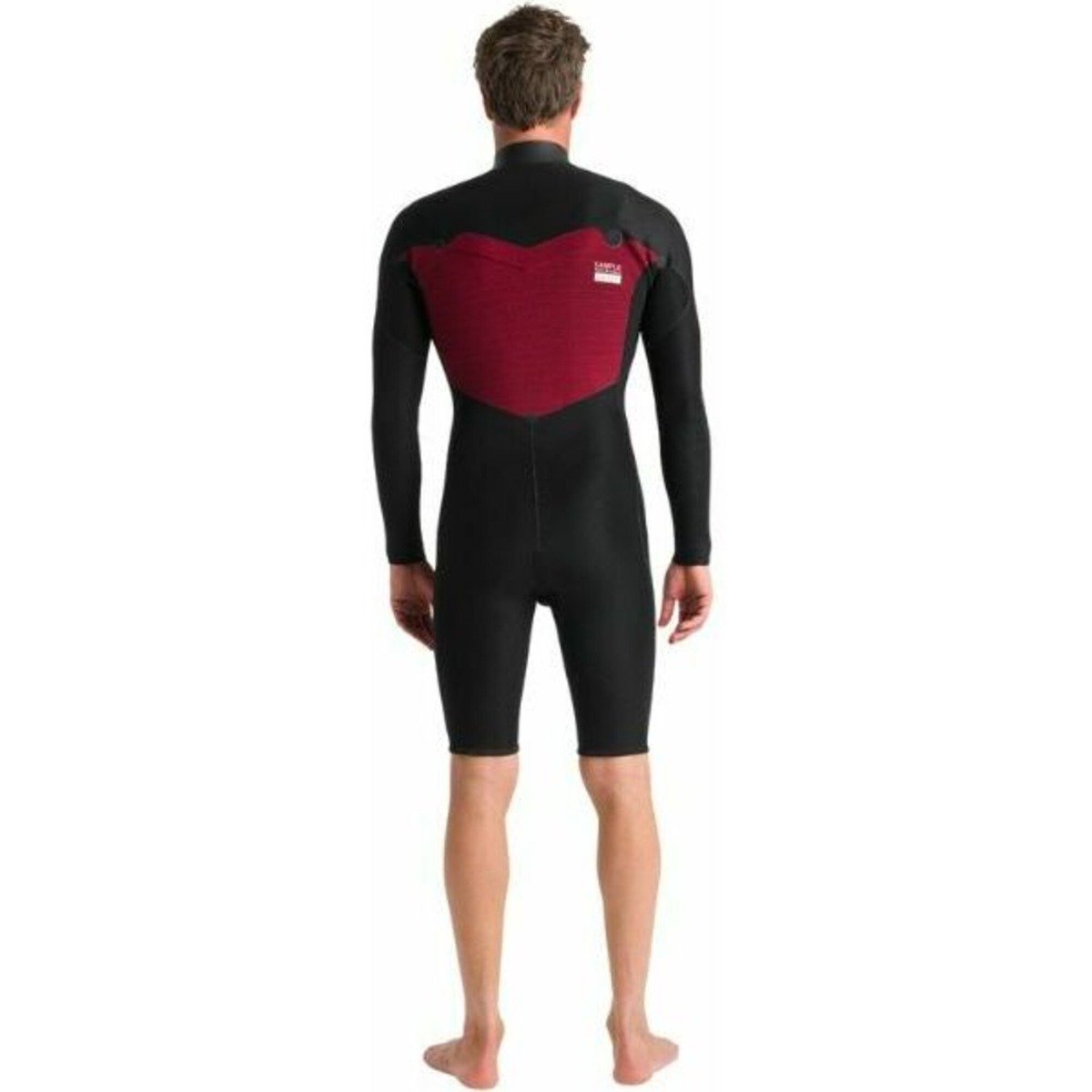 C-Skins Session 3/2mm Long Sleeve Chest Zip Shorty Wetsuit 2025 - Black