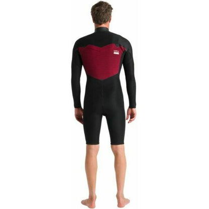 C-Skins Session 3/2mm Long Sleeve Chest Zip Shorty Wetsuit 2025 - Black