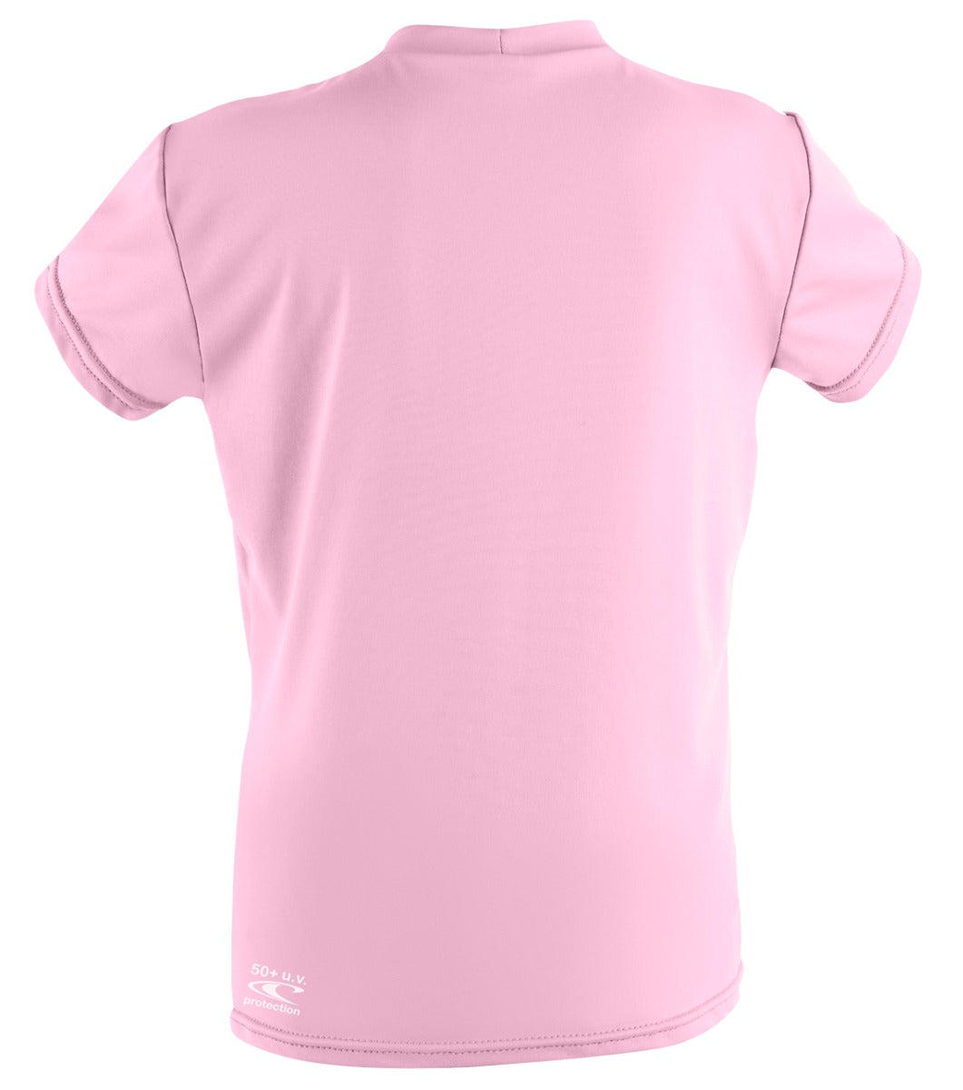 O'Neill Girls Toddlers Skins S/S Rash Tee - Pink