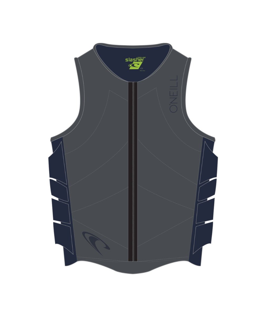 O'Neill Slasher Comp Impact Vest in Graphite/Abyss