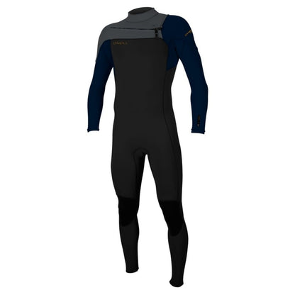 O'Neill Hammer 3/2mm Chest Zip Summer Wetsuit in Black / Abyss / Graphite