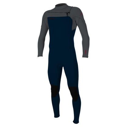 O'Neill Hammer 3/2mm Mens Chest Zip Summer Wetsuit - Abyss / Graphite