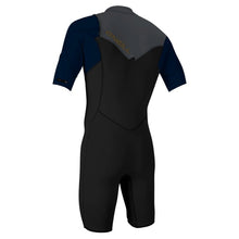 O'Neill Hammer 2mm Men's Chest Zip Shorty Wetsuit 2026 - Black / Abyss / Graphite