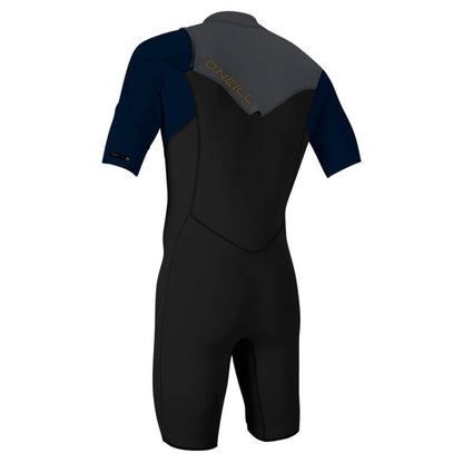O'Neill Hammer 2mm Men's Chest Zip Shorty Wetsuit 2026 - Black / Abyss / Graphite