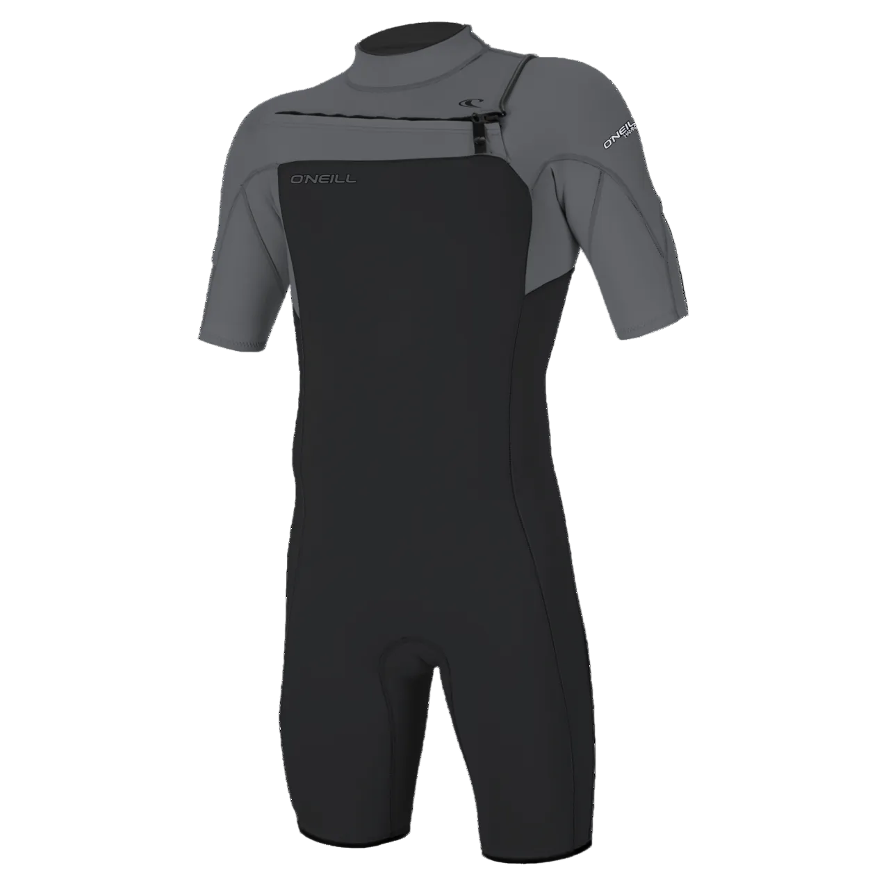O'Neill Hammer 2mm Men's Chest Zip Shorty 2026 - Tempered Steel / Smoke
