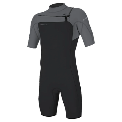 O'Neill Hammer 2mm Men's Chest Zip Shorty 2026 - Tempered Steel / Smoke