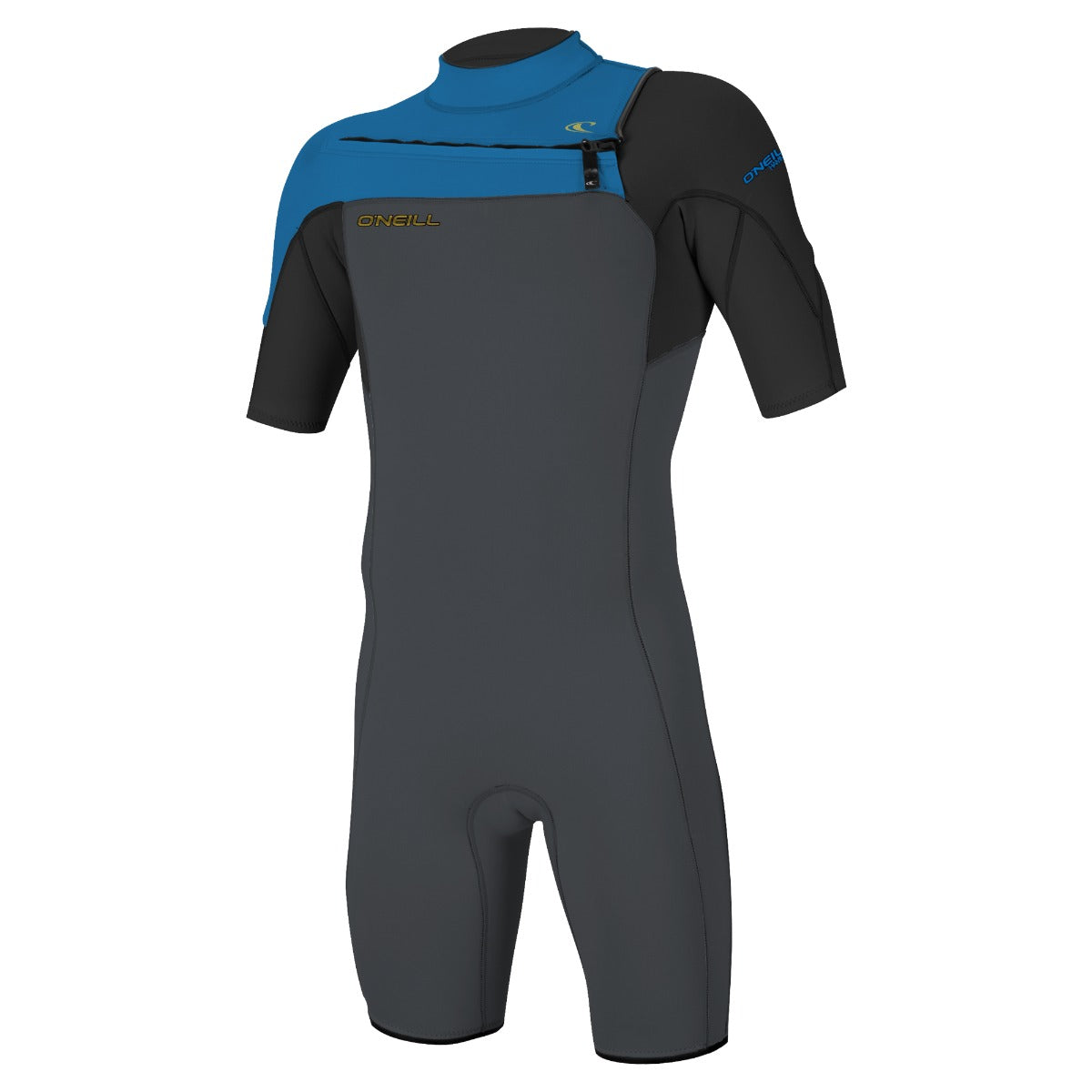 O'Neill Hammer 2mm Chest Zip Shorty Wetsuit in Graphite / Black / Ocean