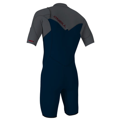 O'Neill Hammer 2mm Chest Zip Summer Shorty Wetsuit 2025 - Abyss / Graphite