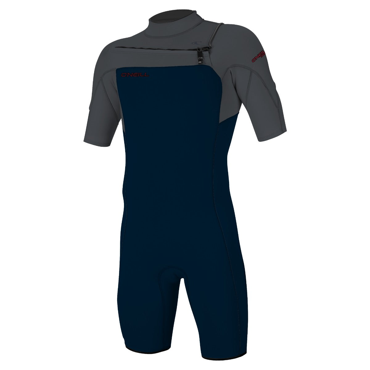 O'Neill Hammer 2mm Chest Zip Summer Shorty Wetsuit in Abyss / Graphite