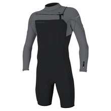 O'Neill Hammer 2mm Men's Chest Zip LS Shorty Wetsuit 2026 - Tempered Steel / Smoke