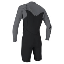 O'Neill Hammer 2mm Men's Chest Zip LS Shorty Wetsuit 2026 - Tempered Steel / Smoke
