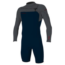 O'Neill Hammer 2mm Chest Zip Long Arm Shorty Wetsuit in Abyss / Graphite