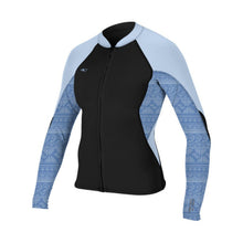O'Neill Womens Bahia 1/0.5mm Full-Zip Jacket [UK 10] SAMPLE  - Black/Surf Abstract/Chambray Blue