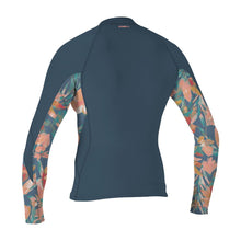 O'Neill Women's Bahia 1/0.5mm Full-Zip Wetsuit Jacket - Copenblu / Painted Tropics