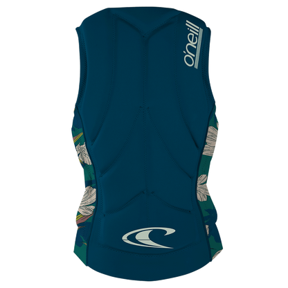 O'Neill Slasher Comp Womens Impact Vest - French Navy/ Bridget - Back