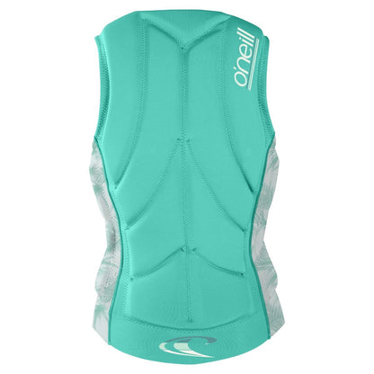 O'Neill Women's Slasher Comp Impact Vest - Opal/Mirage Tropical