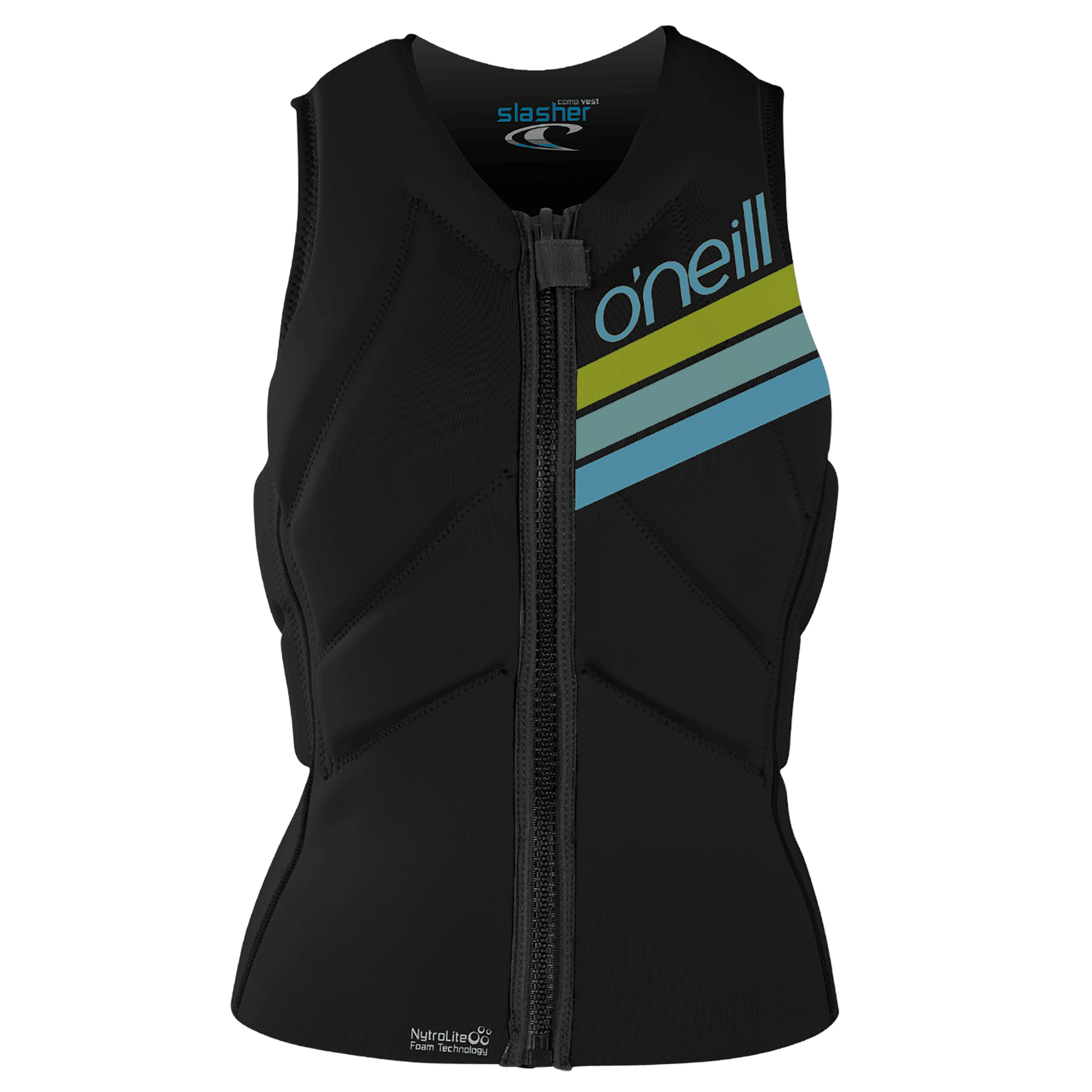 O'Neill Womens Slasher Wind Vest (UK 10) SAMPLE  - Black/Black/Black