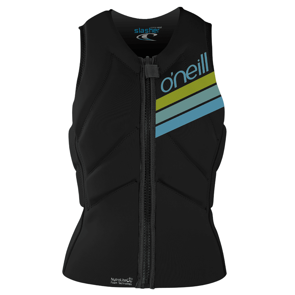 O'Neill Womens Slasher Wind Vest (UK 10) SAMPLE  - Black/Black/Black