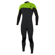 O'Neill Hyperfreak Comp 4/3mm Zipless Wetsuit SAMPLE - Tempered Steel / Dayglo