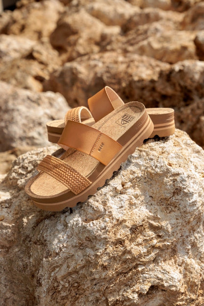 Reef Women's Cushion Vista Hi Sandals - Natural Braid